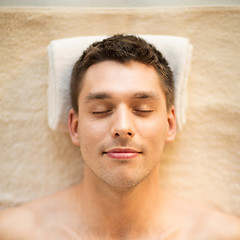 Image showing man in spa