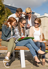 Image showing group of students or teenagers hanging out