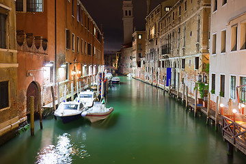 Image showing Venice at night