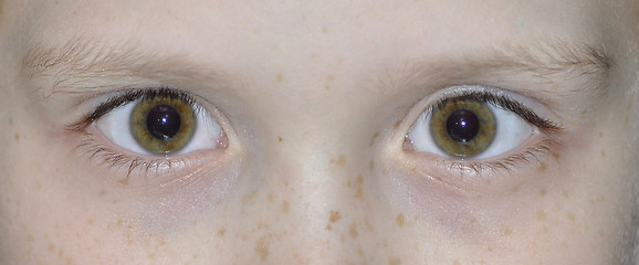 Image showing eyes of the teenager close up