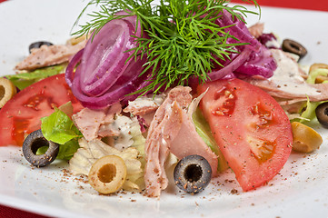 Image showing chicken meat filet salad