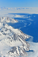 Image showing Winter landscape - Panorama at north pole