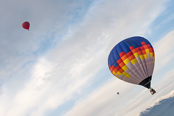 Image showing Multicolored Balloon in the blue sky