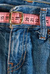 Image showing Jeans and centimeter