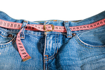 Image showing Jeans and centimeter