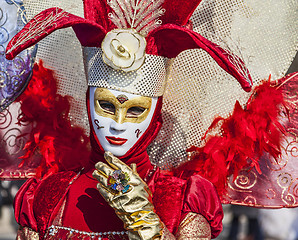 Image showing Venetian Mask Blowing a Kiss