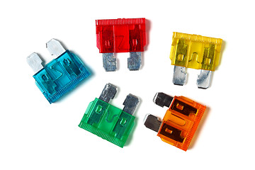 Image showing Car blade type fuses