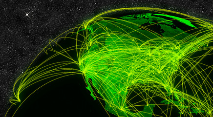 Image showing North America network