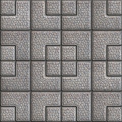 Image showing Grainy Paving Slabs. Seamless Tileable Texture.