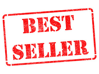 Image showing Bestseller on Red Rubber Stamp.