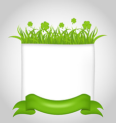 Image showing Cute nature card for St. Patrick's Day