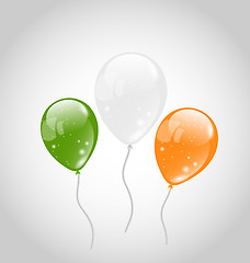 Image showing Irish colorful balloons for St. Patrick's Day