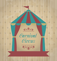 Image showing Vintage carnival poster for your advertising