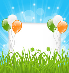 Image showing Happy St Patricks day celebration card 