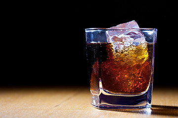 Image showing glass with red drink