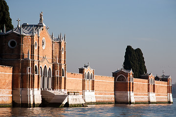 Image showing San Michele island cemetery 