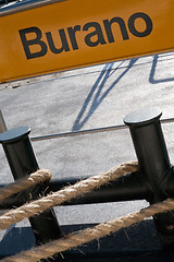 Image showing Burano island pier