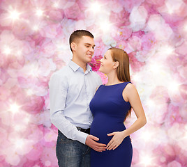 Image showing happy young family expecting child