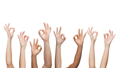 Image showing human hands showing ok sign