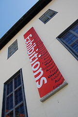 Image showing Exhibitions sign