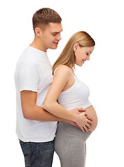 Image showing happy young family expecting child