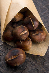 Image showing Delicious roasted chestnuts