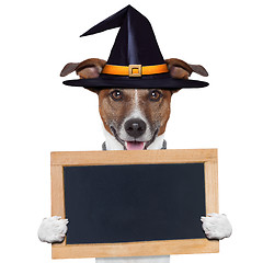 Image showing halloween placeholder banner dog