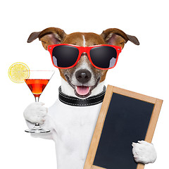 Image showing funny cocktail dog 