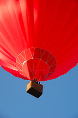 Image showing Red balloon and basket