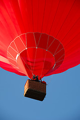 Image showing Red hot air balloon