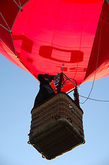 Image showing Man and hot air balloon