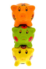 Image showing Piggy banks