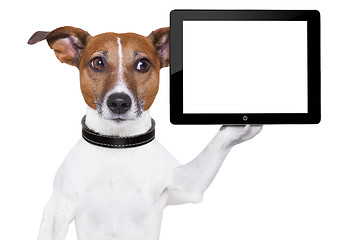 Image showing tablet pc dog