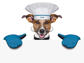 Image showing dog cook chef banner