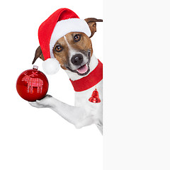 Image showing hello goodbye christmas  dog 