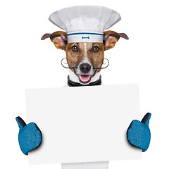 Image showing dog cook chef banner