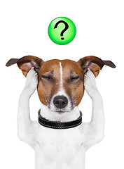 Image showing dog question mark