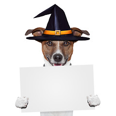 Image showing halloween placeholder banner dog