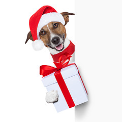 Image showing hello goodbye christmas  dog 