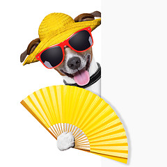 Image showing summer cocktail dog