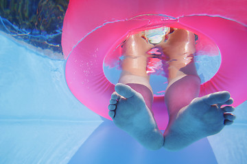 Image showing Underwater Feet