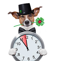 Image showing  chimney sweeper dog watch clock