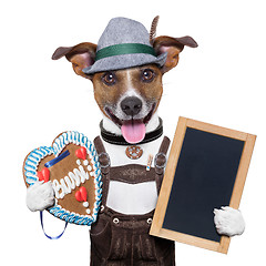 Image showing oktoberfest dog