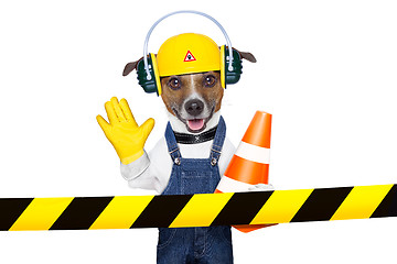 Image showing under construction dog