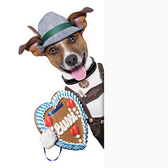 Image showing oktoberfest dog