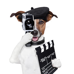 Image showing movie director dog