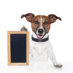 Image showing board  placeholder banner dog 