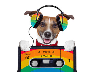 Image showing music dog