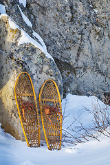 Image showing  Bear Paw snowshoes 