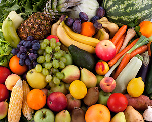 Image showing Vegetables and fruits